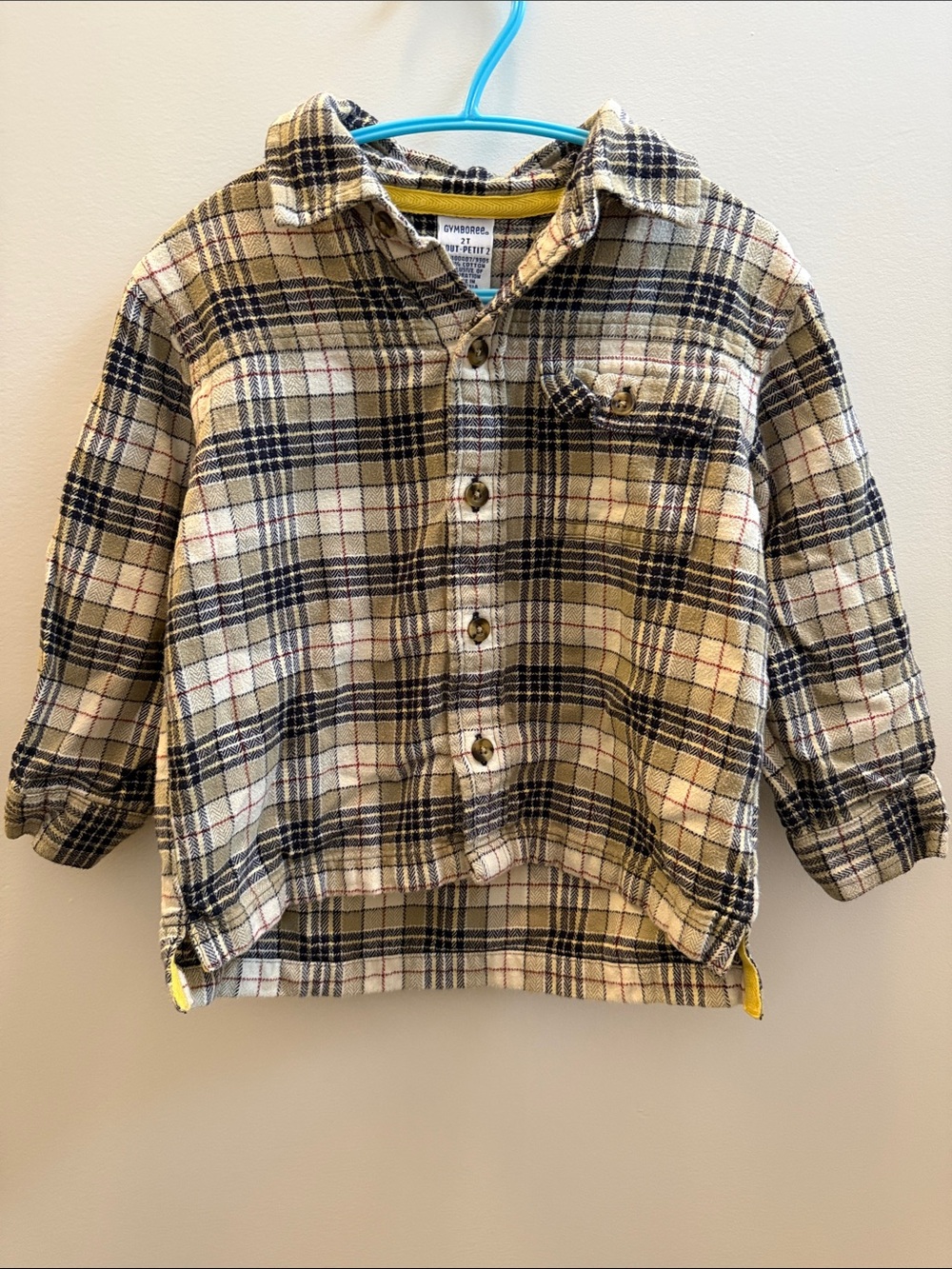 Gymboree 2T Plaid Flannel Shirt button up